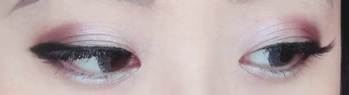 yeah i kinda like my burgundy eye makeup today, boop.