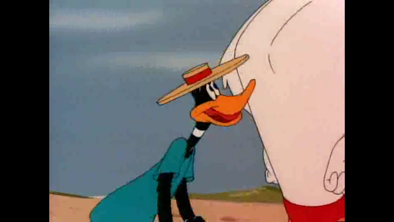 the muscle bound duck looney tunes muscle tussle 