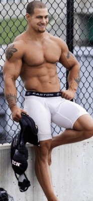 jockbrad:   Swimmers, wrestlers, football players  … . singlets, jockstraps, speedos and spandex! http://jockbrad.tumblr.com/  