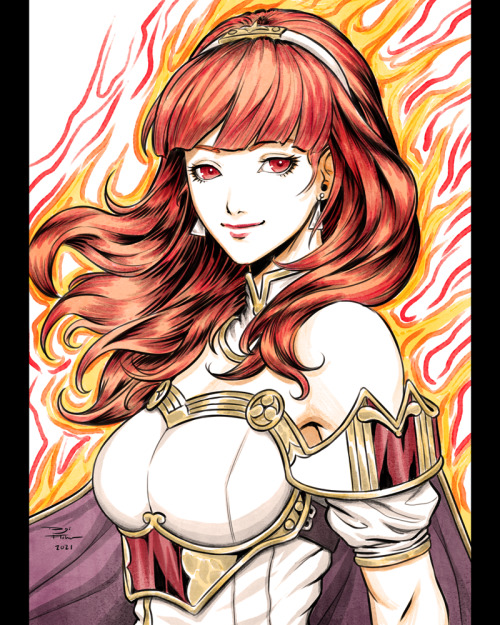 Arttrober Day14: Celica (FireEmblem)I still have yet to play any of the games.Here&rsquo;s a lin