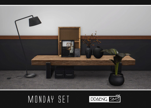 ddaengsims - Sims 4 Monday SetFile BoxFloor LampFramesLow TableNuts VasePlant VaseVaseSearch for &ld