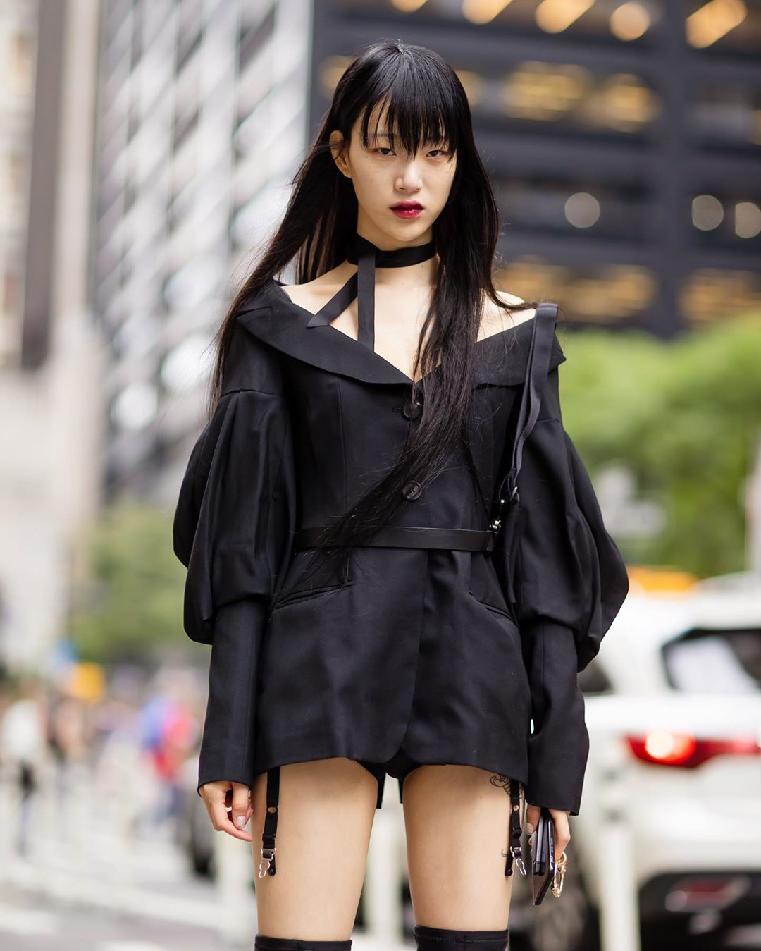 Black-is-no-colour — Sora Choi during New York Fashion Week Spring