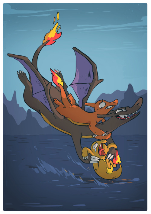 chirusse:  neckbeardeddragon:  thermoregulator:  LASTOK SORRY  a+ parenting charizard   wow charizard 