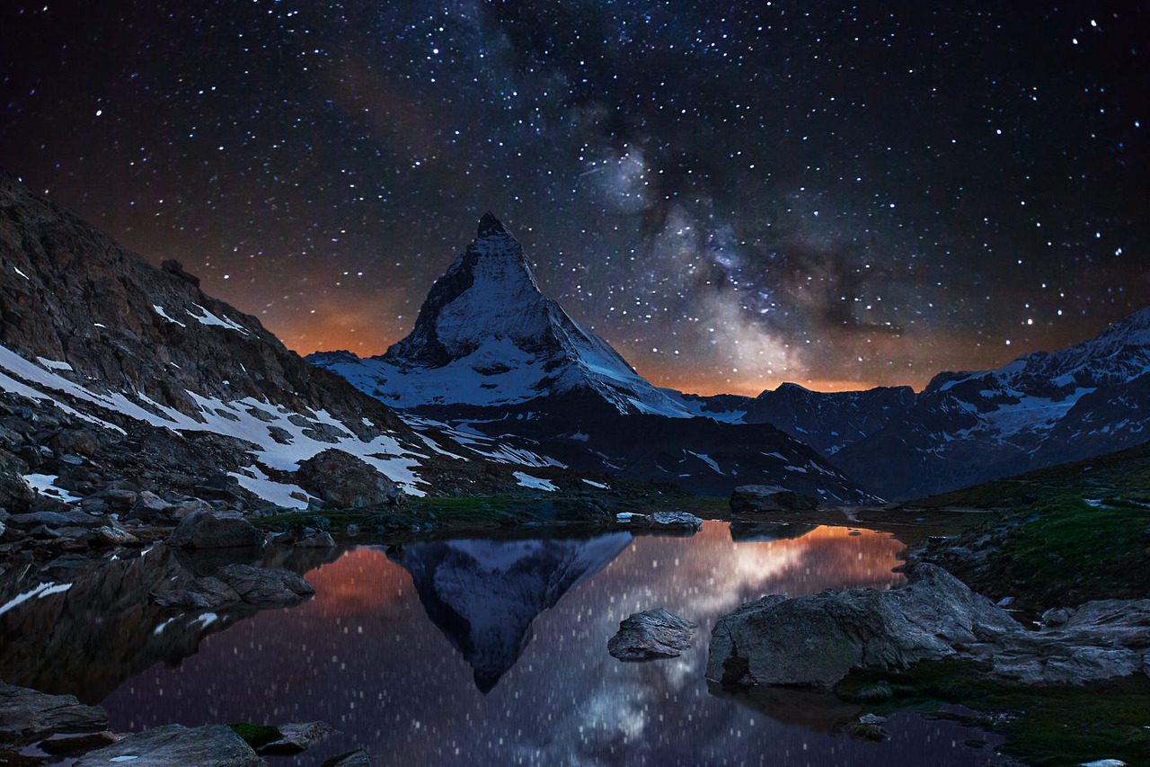 earth-land:  Matterhorn - Switzerland The Matterhorn, the king of mountains, is the
