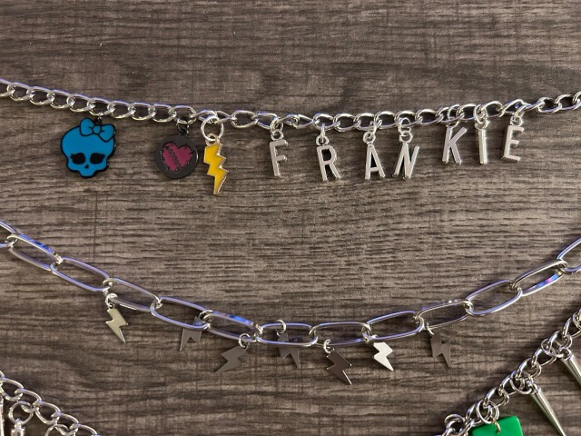 I haven’t posted any cosplay updates in a while because I’ve been busy with other things. But here’s a charm bracelet and 