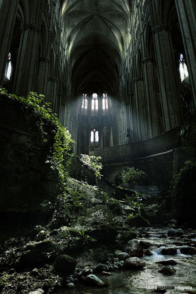 A famous spot in France, St Etienne abandoned church. And it&rsquo;s NOT a photoshop..