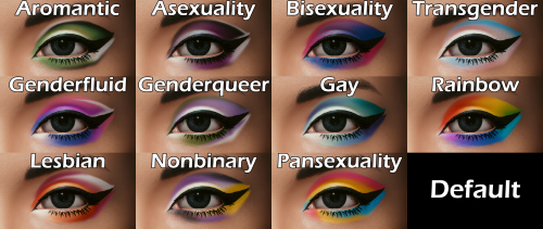 Pride eye makeup Made eye makeup with pride colors! For them to show up properly you gotta pick whit