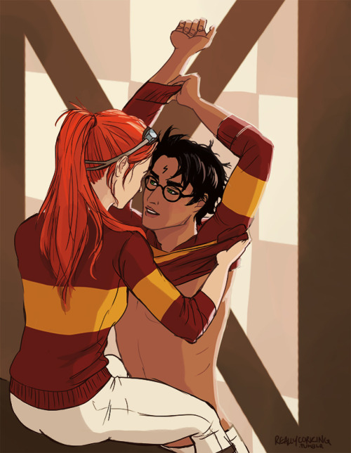 reallycorking:hpshipweeks has started with harry/ginny, and luckily i had a couple requests in my in