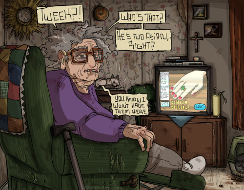 It Wouldn't Be Livin With Grandma If The Place Didn't Reek Of Mold, Moth Balls, Potpourri, And Cat Turds.