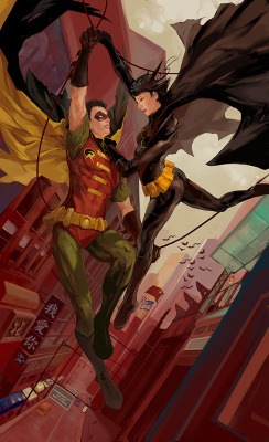 gothamart:  Robin and Batgirl by JenZee