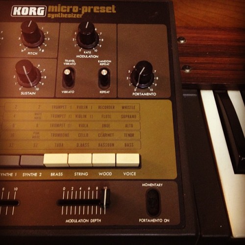 synthesizerpics:  Synthesizer Videos - Vintage Synthesizer And Contemporary Synths At Work My 1978 #Korg M-500 #Analog Micro #Synthesizer. #rare #vintage #synth #music #studio #keys #analogsynth #sound by jazewade http://ift.tt/1yF3CoW