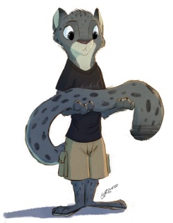 pointedfox: Yo snow leopards have fatty tails