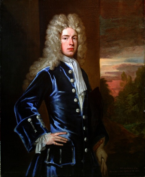 history-of-fashion:ab. 1710 Godfrey Kneller - Portrait of William Whitmore of Apley