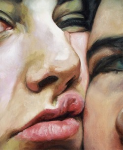 thebelltsar:  “Saccadic 1,” 2009. Oil on Canvas. Cara Thayer &amp; Louie Van Patten. 