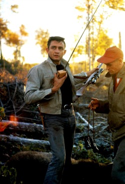 mattybing1025: Johnny Cash on a hunting trip, c. 1960s 