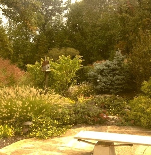 Ideas For A Broad, Traditional, Fully-shaded Stone Garden Path In The Spring.
