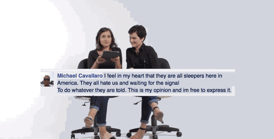 micdotcom:  Watch: The hatred and ignorance runs so deep — sometimes one has to laugh to keep from crying