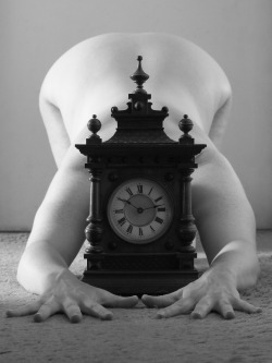 asleepylioness:   Lovely Lioness, My past seems to be ever expanding, with my future diminishing in equal measure.  Given this week’s theme I took the plunge into B&amp;W territory and went with my great grandmother’s 19th century clock.  I was