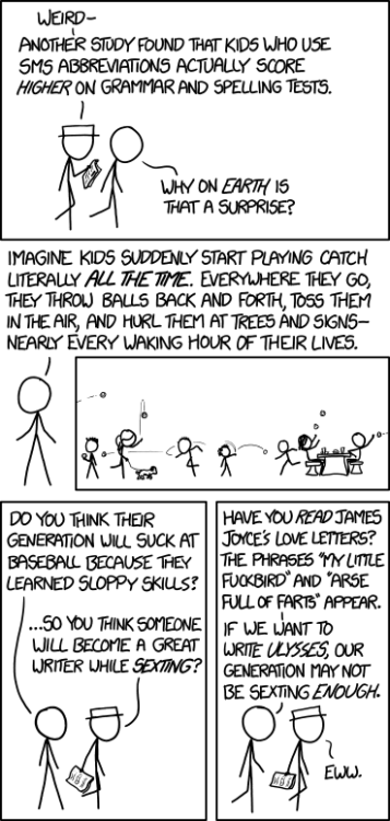 Explore – xkcd, wry ever, considers the oft-debated...