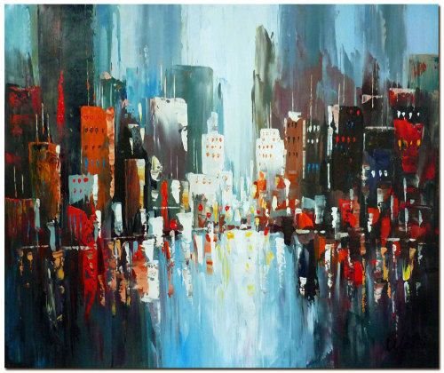 bestof-etsy:Oil Cityscapes by Duby Wu Lei Hong Kong-based artist Duby Wu Lei and owner of the independent online art gallery FolkcultureGallery has been responsible for exhibiting his artwork in North America, Europe, and Australia since 2007. As a fine