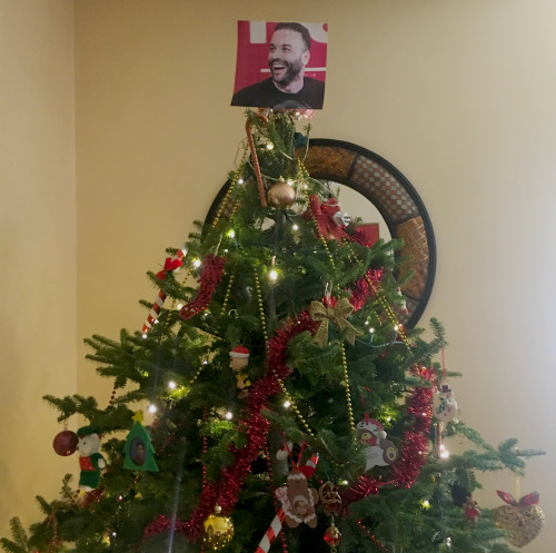 eg-er-din-forlover: thoughtsofadyingneil: A true angel atop the Christmas tree this year CHRIStmas