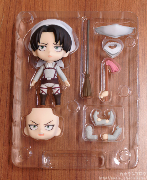  More images of the upcoming Cleaning Levi Nendoroid! (Source)  The gifs are killing me lmao