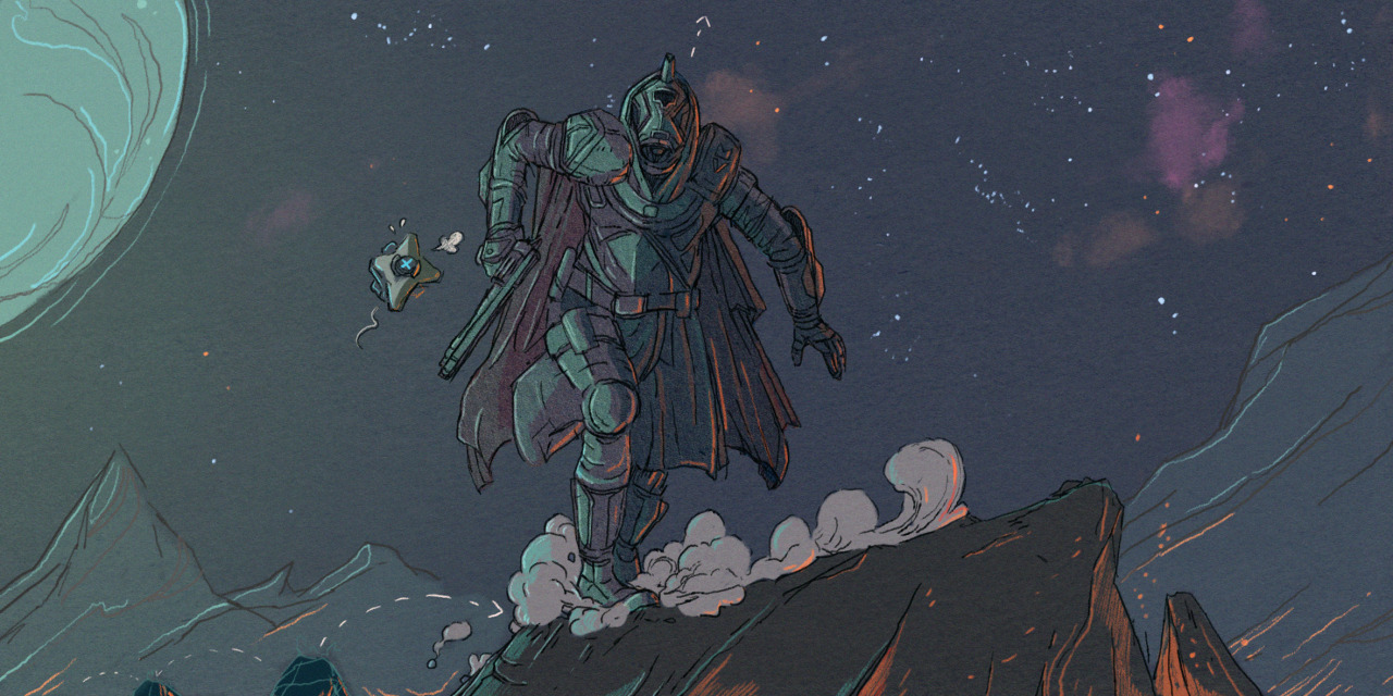 inthedarkarcade:  Two Destiny-inspired doodles xxx
