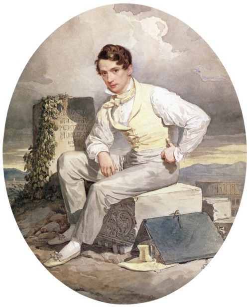 russianart:Self-portrait • Alexander Brullov, 1830