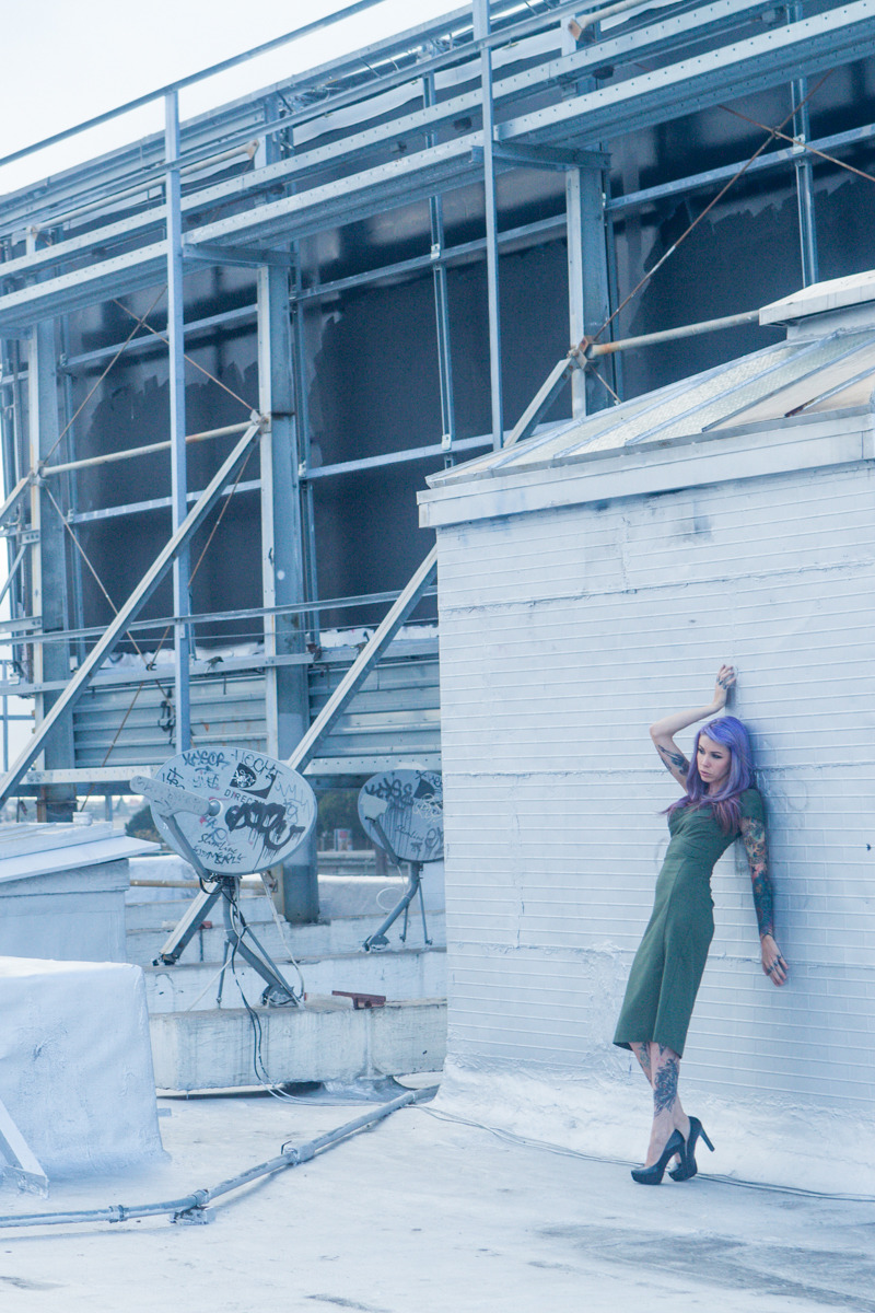 Krysta Kaos on her rooftop in Oakland, photos by me (theresa manchester)