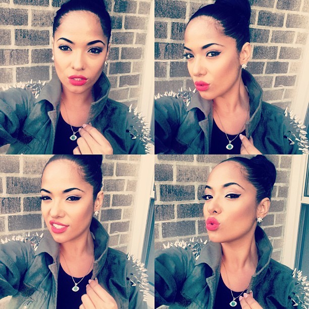 stephsdope:  Red lip type of day 💋 #chacho #santi #FACE 😁😘👑 lol