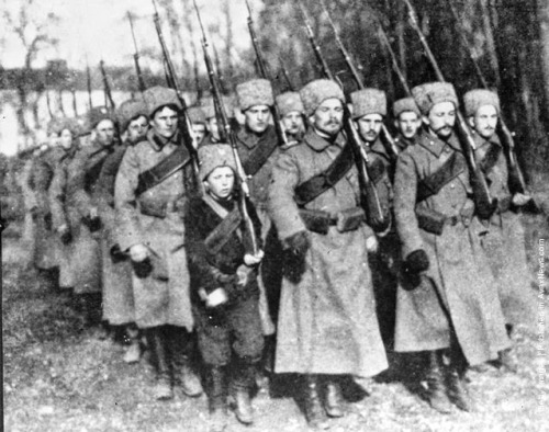 Cossack soldiers, World War I.