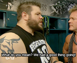 mithen-gifs-wrestling:  “I called you a GOAT, you called me a donkey, I thought