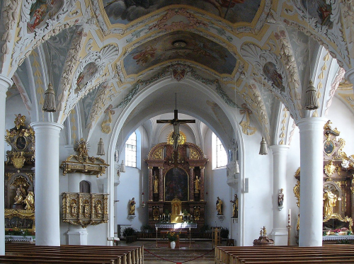 The parish church of Mariä Lichtmeß, Aschau im Chiemgau.