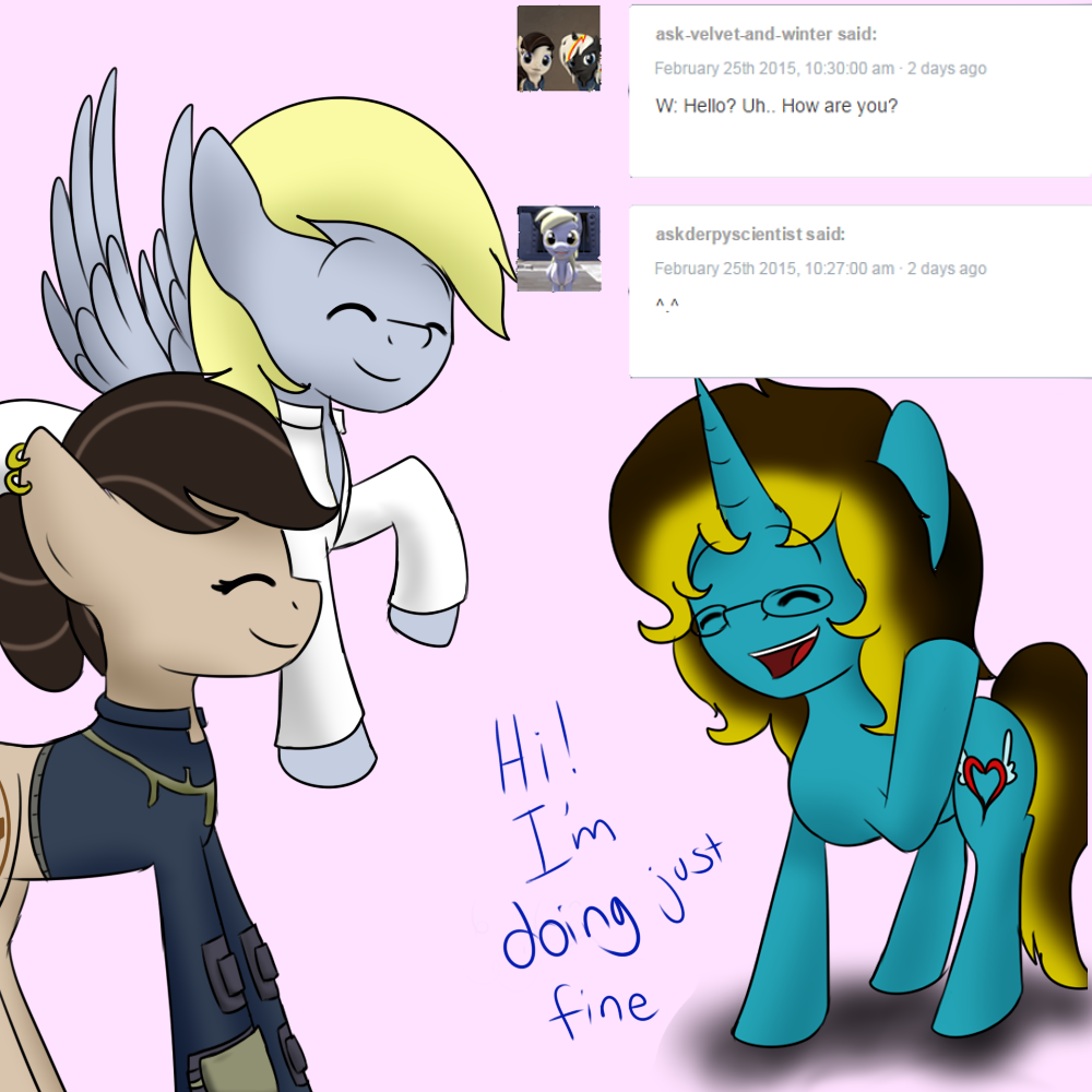asksweetdisaster:Sweet: Random questions I’m getting ^^;((Featuring Winter, Derpy