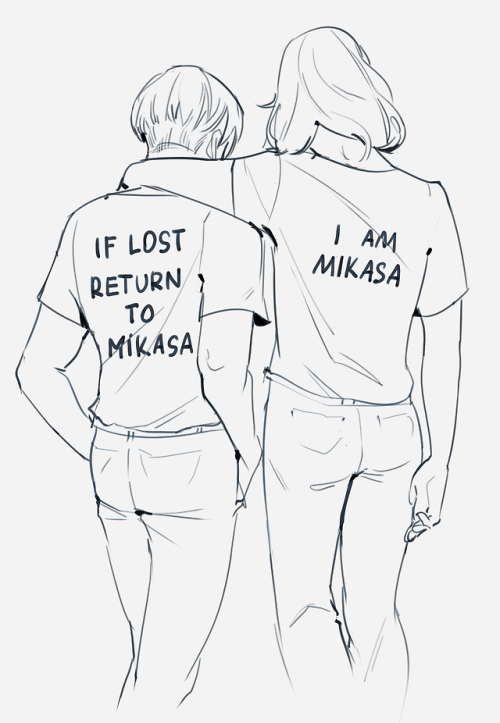 My friend and I had a very interesting conversation about Levi and Mikasa’s matching clothes a