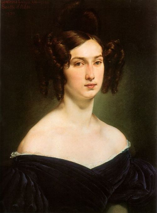 Condesa Luigia Douglas Scotts d'Ada Francesco Hayez. 1830 Coleccion privada. Cortesia de Brian Shapp