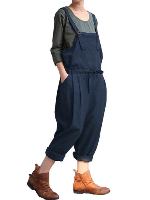 Jumpsuits -  Plus Size Casual Women Solid Jumpsuits NO.1      -       NO.2NO.3      -       NO.4NO.5