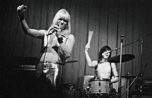 journalofmemoriesanddreams: Brian Connolly and Sweet onstage, Finland, November 1972