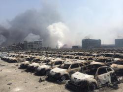 furtho:
“ New cars destroyed by the explosion at Tianjin, China, August 2015 (via xinyanyu)
”