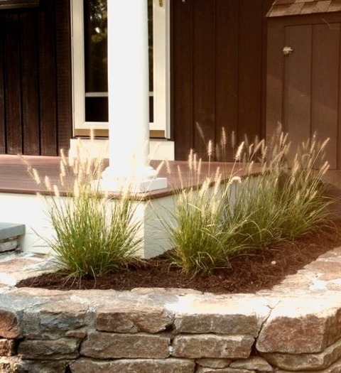 Traditional Landscape - Container GardenInspiration For A Mid-sized Traditional Partial Sun Backyard