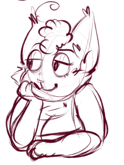 guwu:  Some lazy Ren doodlesM’garbage sona