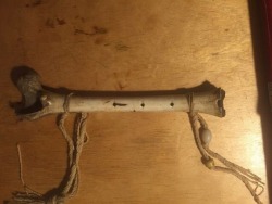 thefatdrake: iguanamouth:     floatinggoathead submitted:  When I was doing work experience for school last year my boss gave me a flute made of a human femur. When I blew into it it didn’t make a sound but I’m pretty sure I accidentally summoned