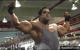 Sweat Drenched Bicep Flexing. OOOOOF!! 