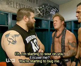 mithen-gifs-wrestling:  “I called you a GOAT, you called me a donkey, I thought