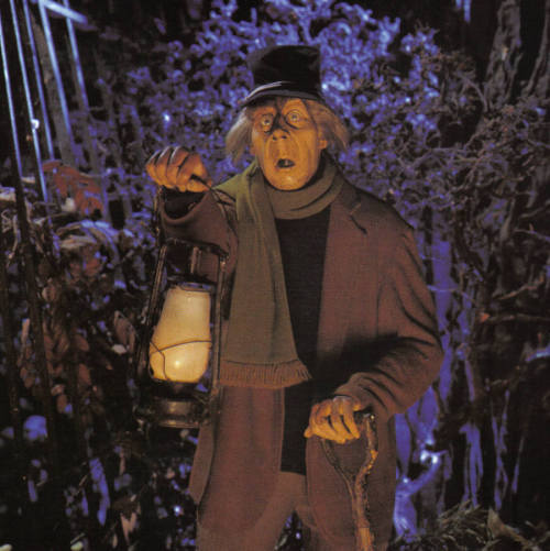 The Haunted Mansion’s only living human resident, the Caretaker. With his trusty lantern, shov