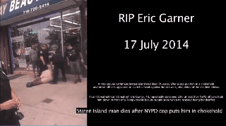 blackgirlwhiteboylove:  pride-n-poised:  angelclark:  VIDEO: Man Dies After 5 Police Jump Him — Chokehold Him For Selling Untaxed Cigarettes  A Staten Island man died Thursday after police placed him in a chokehold as they attempted to arrest him for
