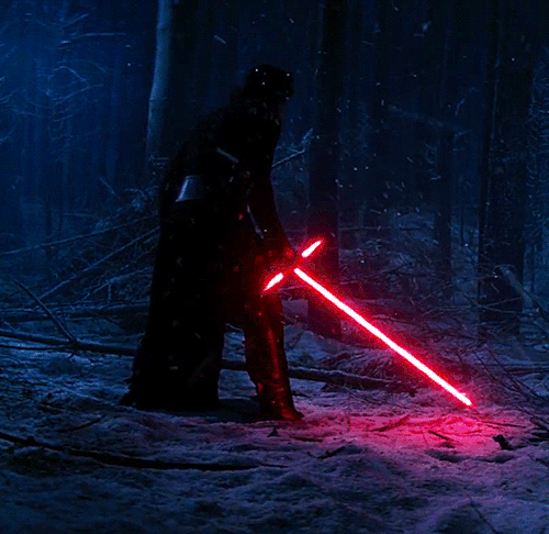 reylooo: Kylo Ren with his famous lightsaber and boots