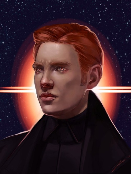 starwarscountdown:This is a pretty awesome General Hux by Marina PogrebnayaFOURHUNDREDNINETYFIVEDAYS