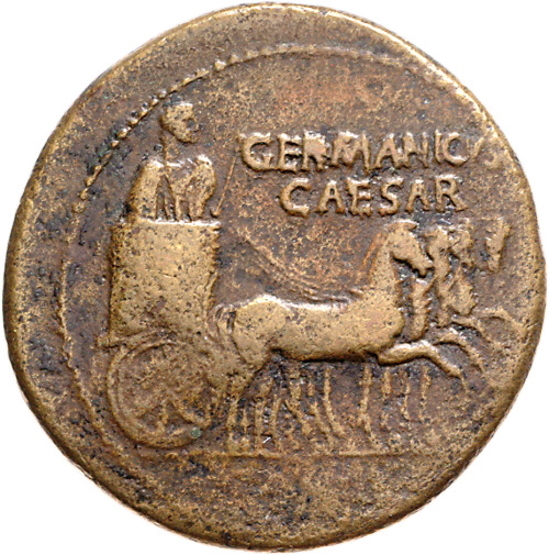 Germanicus * issued by Caligula* Rome, 37-41 CE* Numismatic collection, Berlin State Museumshttps://