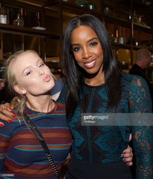 zaralarsson–fan:  Zara Larsson and Kelly Rowland at a “pre-Grammy” lunch